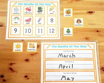 Months Of The Year, Days Of The Week Learning Set,