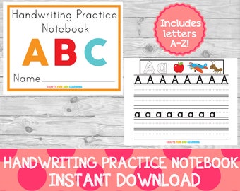 ABC Handwriting Practice Notebook