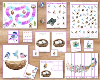 Bird Learning Activity Pack: Games, Puzzles, Scavenger Hunt