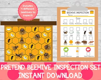 Pretend Beehive Inspection Set,