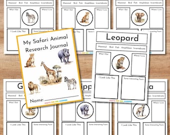 My Safari Animal Research Journal