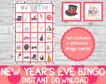 New Year's Eve Bingo Set