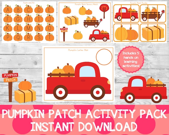 Pumpkin Patch Activity Pack Fall Preschool Pack Fall