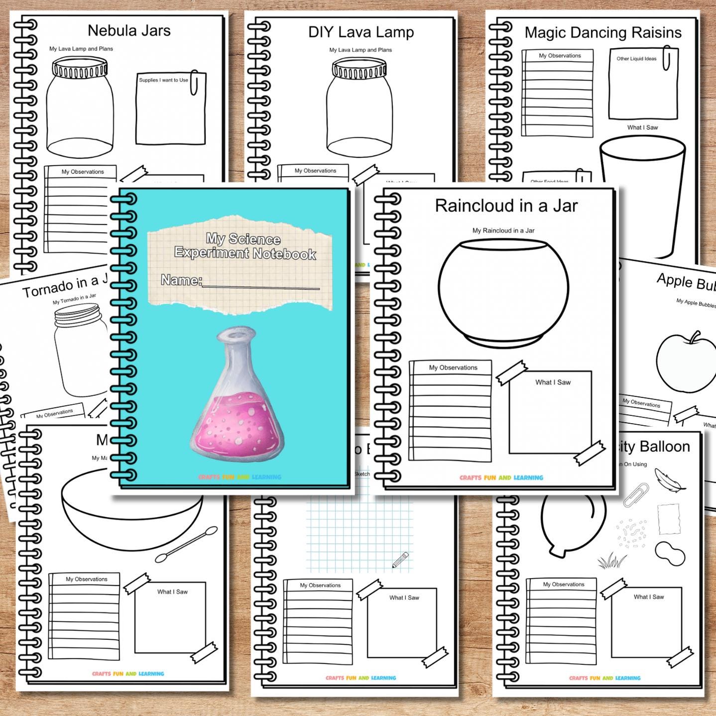 My Science Experiment Notebook - Etsy