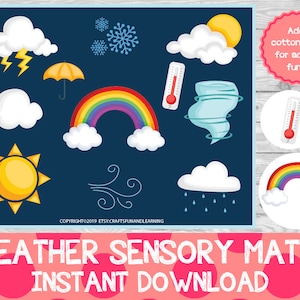 Weather Sensory Match, Sensory Look and Find,
