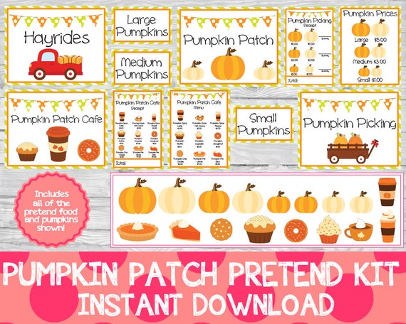 Pumpkin Patch Pretend Kit Pretend Pumpkin Patch