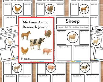 My Farm Animal Research Journal