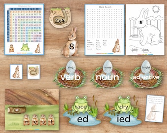 Bunny Book Themed Learning Pack Ages 3-12