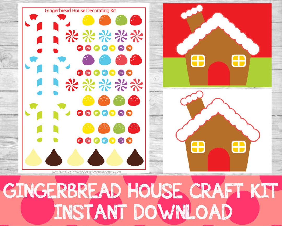 Gingerbread House Decorating Kit Christmas Preschool Crafts