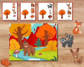 Juego de Animales en mi bosque
