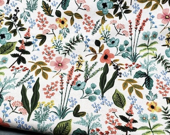 Printed Canvas Fabric Material Mexican Folk 150cm 59/" Clothing Bags Upholstery