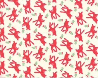 Peppermint Christmas...featuring Deer Christmas by Urban Chiks for Moda Fabrics...pattern designed by Mickey Zimmer