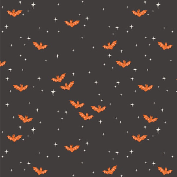 SWEET n SPOOKIER - Winging It - Midnight - Bats - Halloween - Art Gallery Fabrics - 205 thread count - 100% cotton quilting fabric