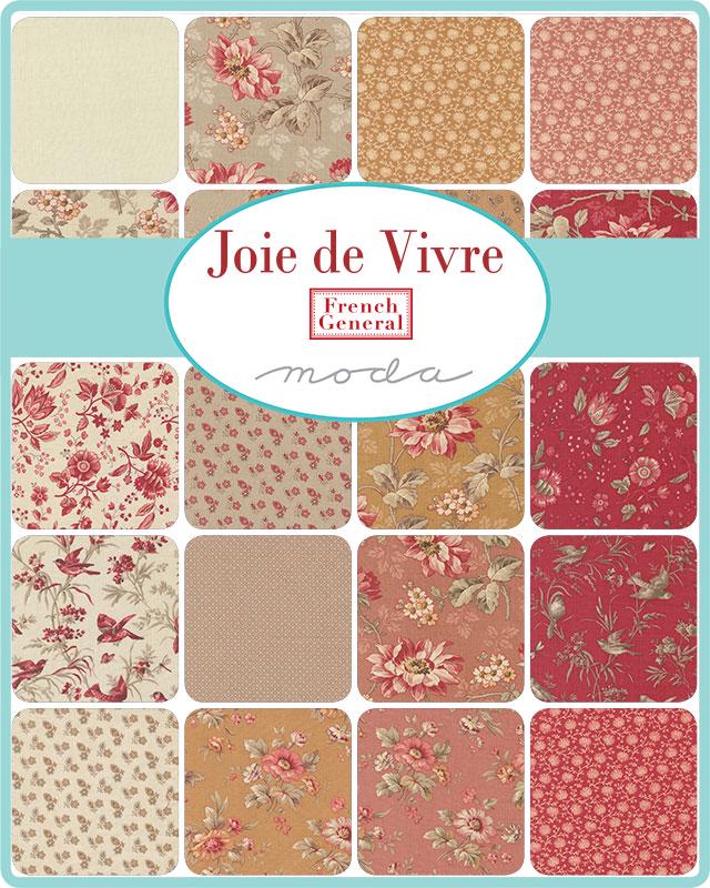 JOIE DE VIVRE Rural Jardin Florals Rouge French General - 100
