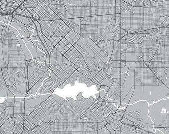 DESTINATION City Map - Gray - 100% cotton quilting fabric - Riley Blake Designs