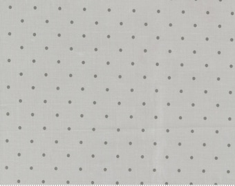 CHRISTMAS EVE Merry Dots Silver - #12 - Lella Boutique - Christmas Fabric - cotton quilting fabric - Moda