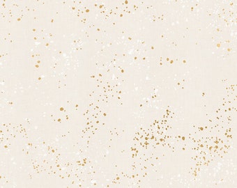 SPECKLED White Gold Metallic - Ruby Star Society - RSS - Cotton yardage quilting fabric - Moda Fabrics - 14m