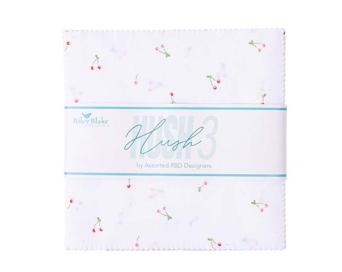 HUSH HUSH 3 - 5" X 5" Stacker Charm Pack Low Volume Fabric - 100% ...