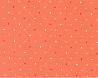 MAGIC DOT Dots Coral Lella Boutique Patriotic Fabric - 100% cotton quilting Fabric yardage - Moda Fabrics