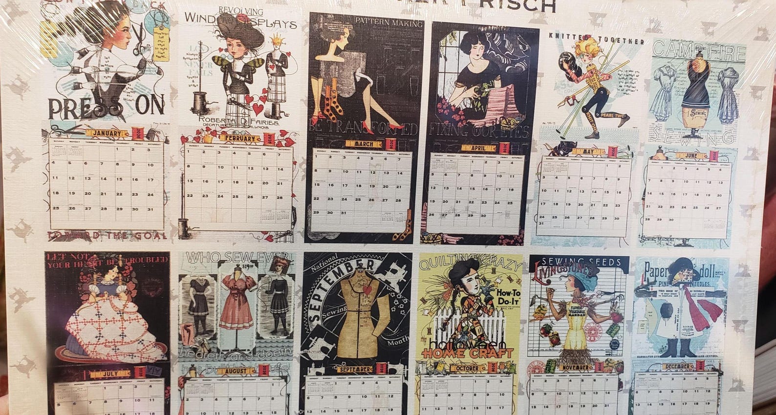 SHE WHO SEWS 2026 Wall Calendar J Wecker Frisch Riley