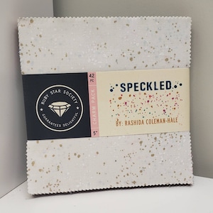 SPECKLED Original Colors - 5&quot; x 5&quot; Charm Pack - Rashida Coleman- Hale - Ruby Star Society - 100% cotton quilting fabric - Moda Fabrics