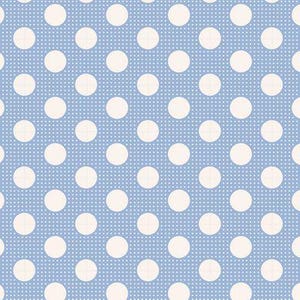 Tilda Medium Dots Blue 100% cotton quilting fabric yardage