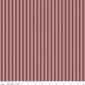 A WALK On the PRAIRIE Stripes Marsala Melissa Gilbert 100% cotton quilting fabric yardage - Riley Blake Designs