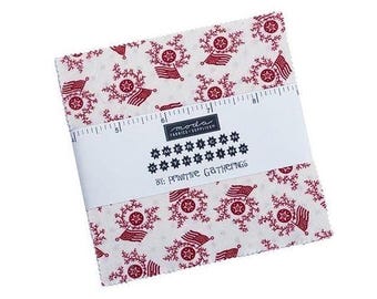 AMERICAN GATHERINGS 5" Charm Pack Patriotic Primitive Gatherings Moda Fabrics new 100% cotton quilting fabric