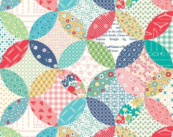 VINTAGE HAPPY 2 Cheater Print Multi Lori Holt 100% cotton quilting yardage fabric Riley Blake Designs