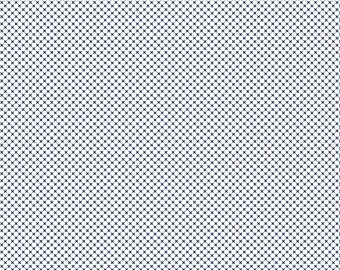 KISSES Navy White Riley Blake Designs; new 100% cotton quilting fabric