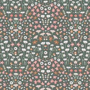 PICTURESQUE - Painted Field Tangerine - Katarina Roccella - 100% cotton quilting fabric - 205 Thread Count - Art Gallery Fabrics