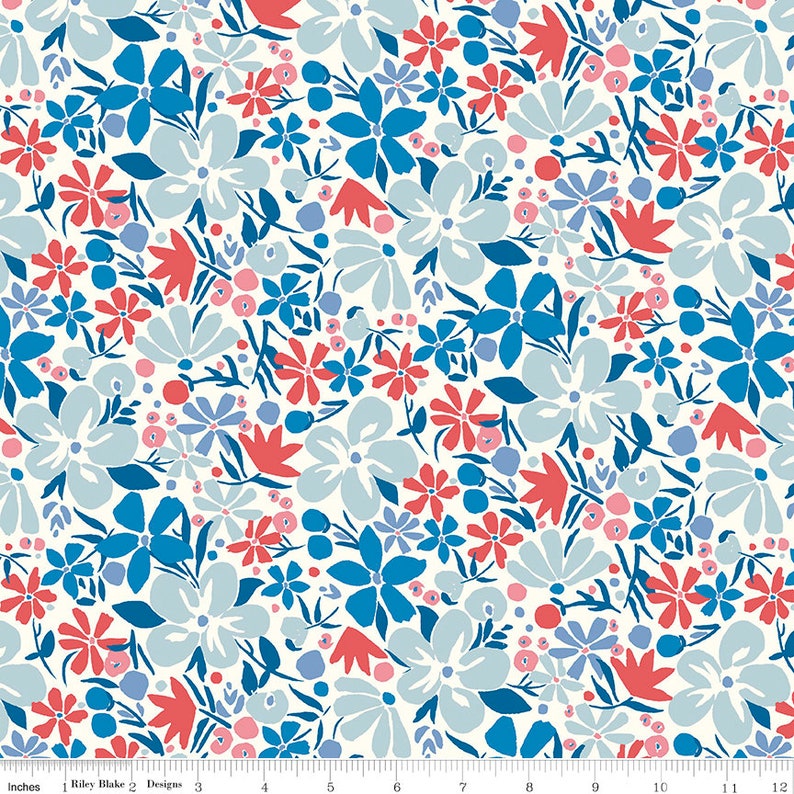 CARNABY COLLECTION Retro Indigo 15 Fat Quarter bundle Liberty of London 100% Cotton quilting fabric bundle image 10