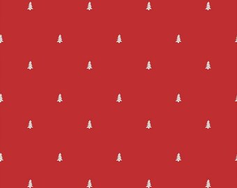 LOVE YOU S'MORE - Trees - Red - Christmas - Gracey Larson - Riley Blake Designs - 100% cotton quilting fabric