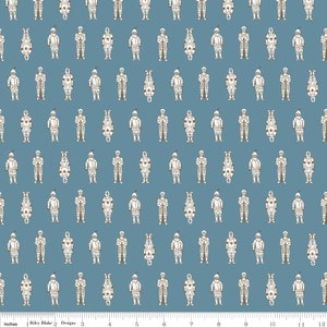 LANCELOT - Knights - Dk Blue - Citrus and Mint Designs - Riley Blake Designs - 100% cotton quilting fabric
