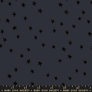 STARRY NEW Charcoal Alexia Abegg Ruby Star Society 100% Cotton quilting fabric yardage #91