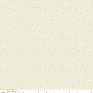 MIDSUMMER MEADOW - Dappled in Cream Pear Green Dots - Katherine Lenius for Riley Blake Designs - 100% cotton quilting fabric