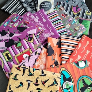 HAUNTED HOUSE 21 Fat Quarter Halloween bundle - Carta Bella - 100% cotton quilting fabric - Riley Blake Designs