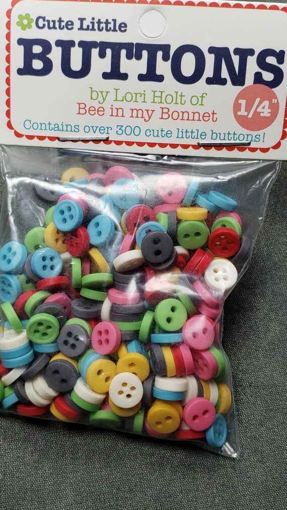 Lori Holt Cute Little Mini Button Pack 1/4 size over | Etsy