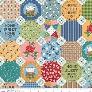 PRAIRIE - Very Prairie - Multi - Cheater Print - Lori Holt - 100% cotton quilting fabric yardage - Riley Blake Designs