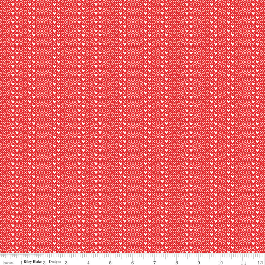 I LOVE US Xox Red Valentines Day - Sandy Gervais - Cotton Quilting ...