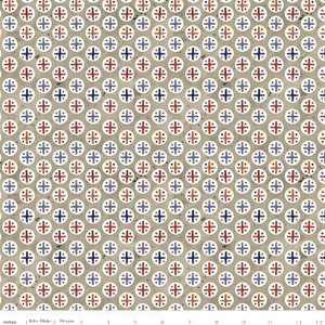 BRIGHT STARS Dots Greige Teresa Kogut - 100% cotton quilting fabric yardage - Riley Blake Designs