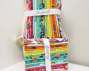 DAYDREAMER 22 Fat Quarter Bundle - Tula Pink - Factory Cut - 100% cotton quilting fabric precut - Free Spirit