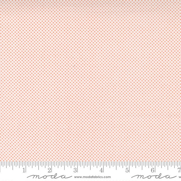 COZY UP Pin Dots Cloud Apricot Corey Yoder - 100% cotton quilting fabric yardage - Moda Fabrics #22