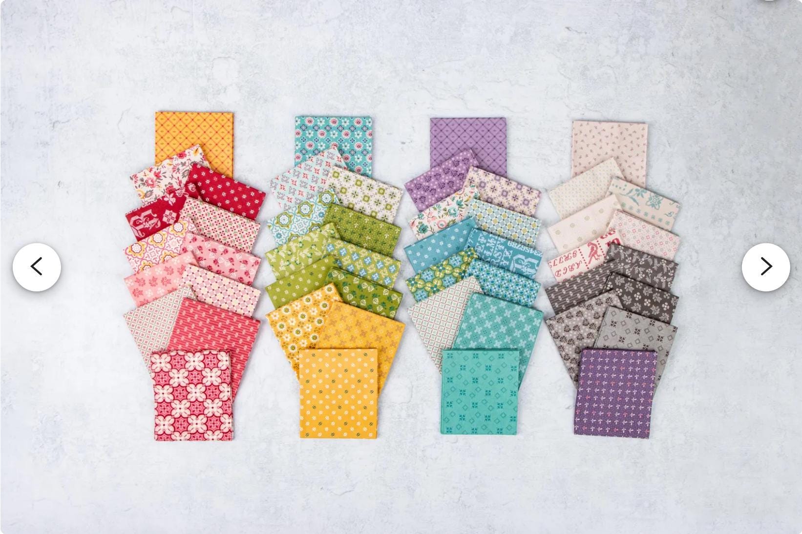 PIECE and PLENTY 48 Fat Quarter Hand Cut Bundle - Lori Holt - 100% ...