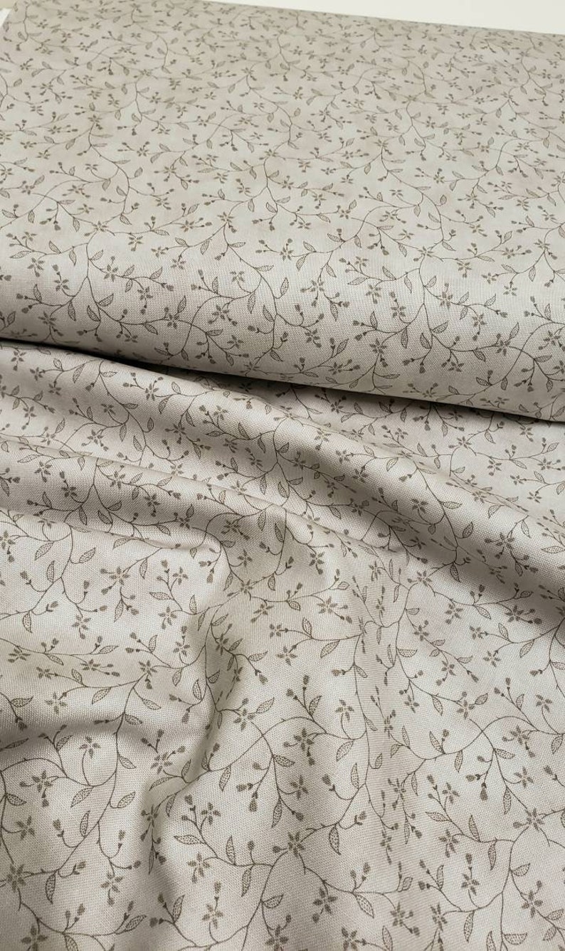 3 Sisters Moda Fabrics 44215-12 MEMOIRS Budding Vines in Silver cotton quilting fabric