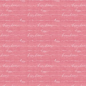 WINTERTALE - Happy Holidays - Text - Christmas - Katarina Roccella - Art Gallery Fabrics - 205 thread count - 100% cotton quilting fabric