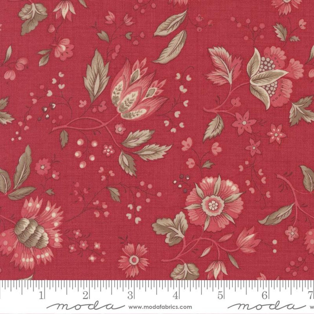 ルージュ JOIE DE VIVRE Rural Jardin Florals Rouge French General - 100