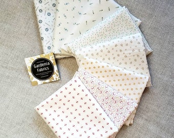 PRAIRIE 8 Fat Quarter - Companion bundle - Low Volume - Lori Holt - 100% cotton quilting fabric - Hand Cut bundle - Riley Blake Designs