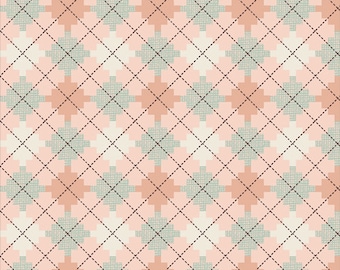 BOOKISH - Argyle Jumper - Sharon Holland - 100% cotton quilting fabric - 205 Thread Count - Art Gallery Fabrics