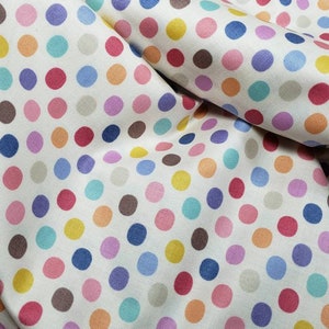 Tilda Plum Dot Dove Multi polka dots new 100% cotton quilting fabric #130059